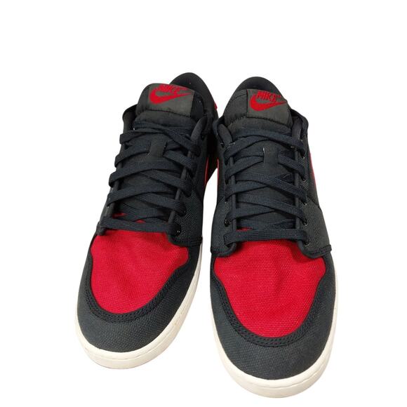 Nike Air Jordan 1 Low Bred AJKO Men's 13 Black Red DX4981-006 Preowned - Picture 6 of 9